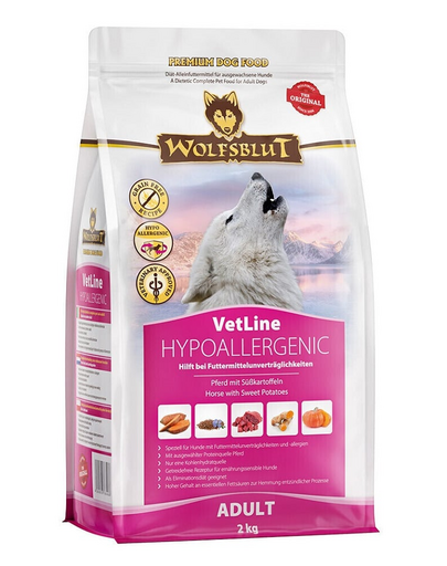 WOLFSBLUT VetLine Hypoallergenic allergiamentes diétás eledel kutyák számára 12 kg