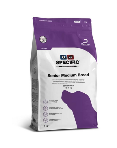 SPECIFIC Dog CGD-M Senior Medium Breed 4 kg senior kutyaeledel közepes méretű fajták számára