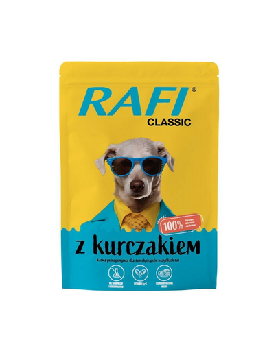 RAFI Classic csirkés nedves eledel kutyáknak 400g