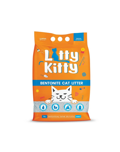 LITTY KITTY Bentonit természetes alom 5 l (4 kg)