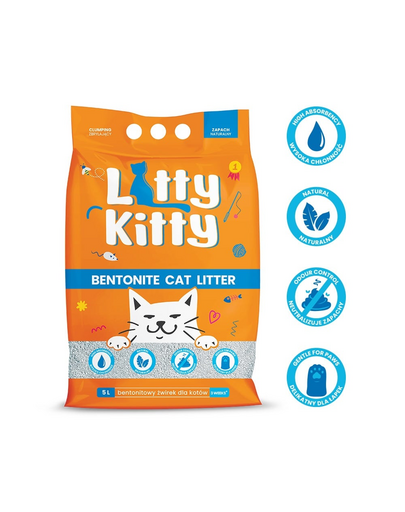 LITTY KITTY Bentonit természetes alom 5 l (4 kg)