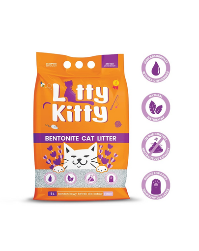 LITTY KITTY Bentonit alom levendula 5 l (4 kg)