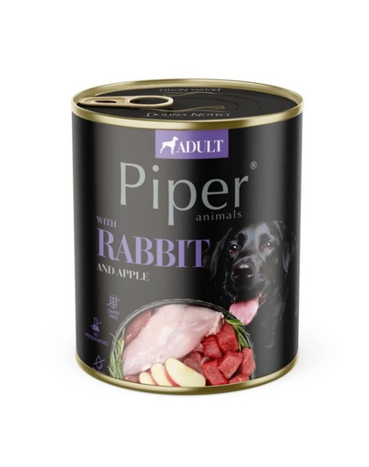 PIPER nyúllal és almával 800g nedves kutyatáp