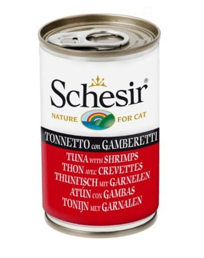 SCHESIR Tonhal garnélarákos macskaeledel 140 g