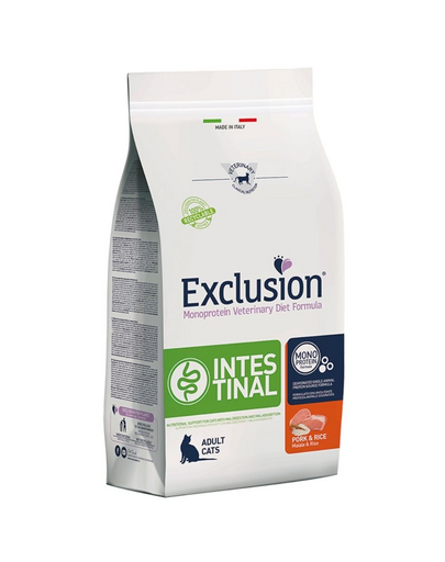 EXCLUSION Intestinal adult cats sertés macskaeledel 1,5 kg