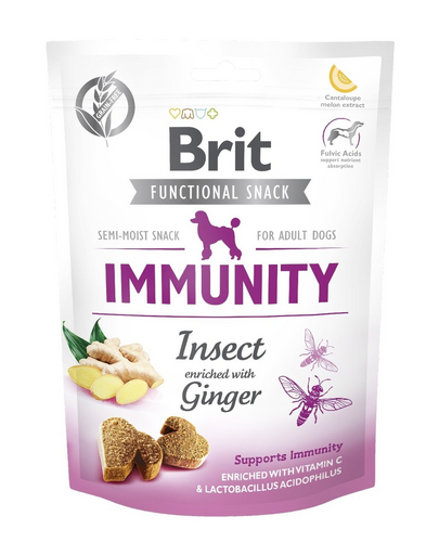BRIT Care Dog Functional Snack immunity insect 150 g przysmak dla psów z owadami na odporność