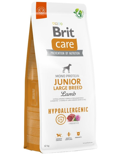 BRIT Care Hypoallergenic Junior Large Breed szárazeledel bárányhússal 12 kg