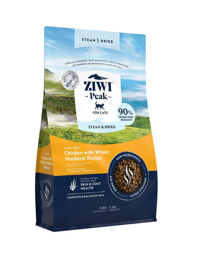 ZIWIPEAK Cat Steam & Dried szárított csirkeeledel macskáknak 2,2 kg