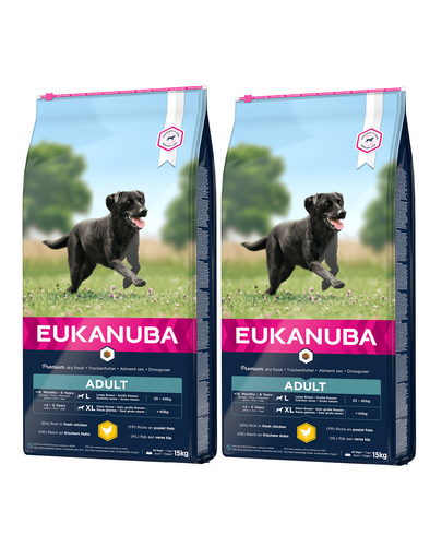 EUKANUBA Adult Large Breeds Chicken 30 kg (2 x 15kg)