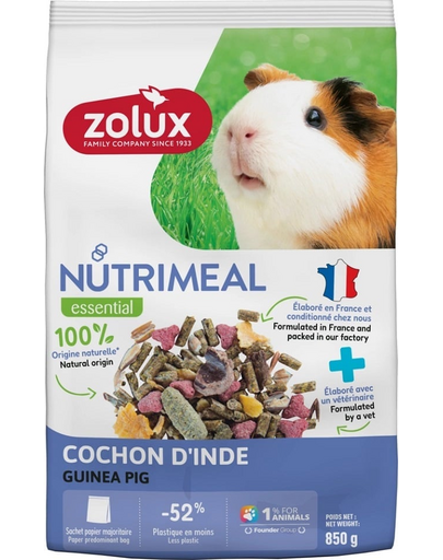 ZOLUX NUTRIMEAL 4 Guinea Pig Tápkeverék tengeri malacoknak 850 g