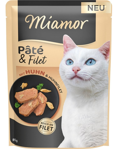 MIAMOR Pate and Filet with Chicken csirke filé darabok 85 g