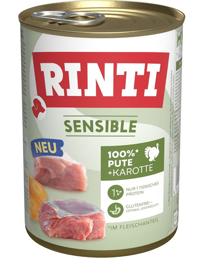 RINTI Sensible Pulyka sárgarépával 400 g