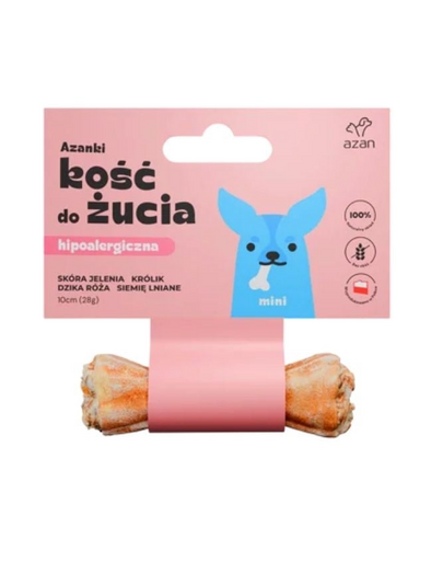 AZANKI Szarvasbőr csont kutyáknak Mini 10cm