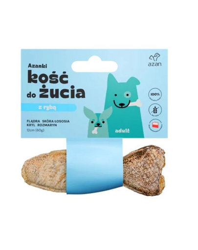 AZANKI Csont halakkal Hal kutyának 12cm