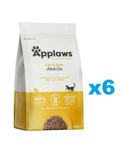 APPLAWS Cat Adult Chicken 2,4 kg (6x400 g) csirkével macskáknak