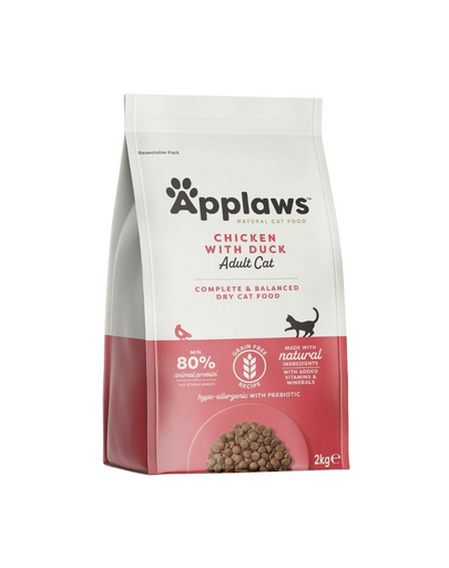 APPLAWS Dry cat Adult Csirke és kacsa 2 kg