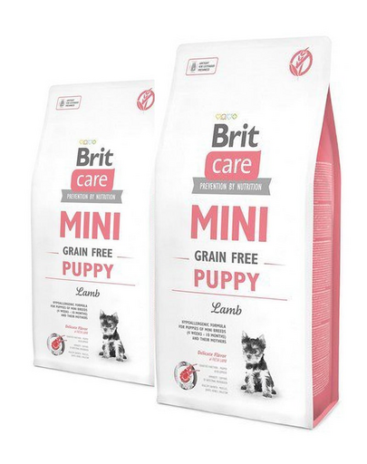 BRIT Care Mini Grain Free Mini Puppy lamb 14 kg (2 x 7 kg)