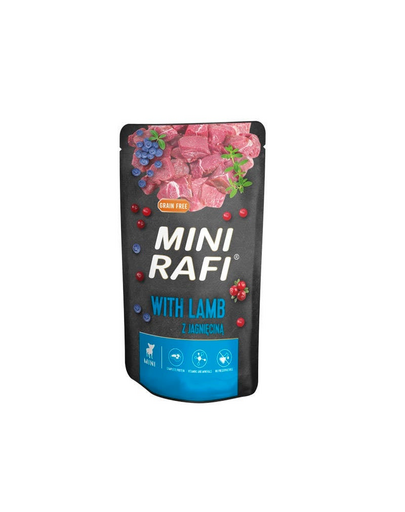RAFI Mini nedves eledel bárányhússal kistestű fajtáknak 150 g