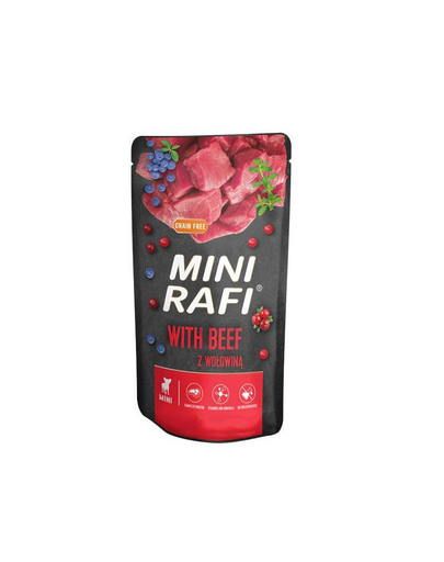 RAFI Mini marhahús nedves eledel kistestű fajtáknak 150 g