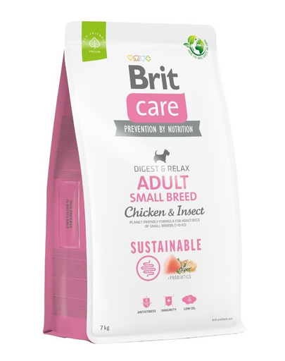 BRIT Care Dog Sustainable Adult Small Breed csirkével és rovarokkal 12 kg