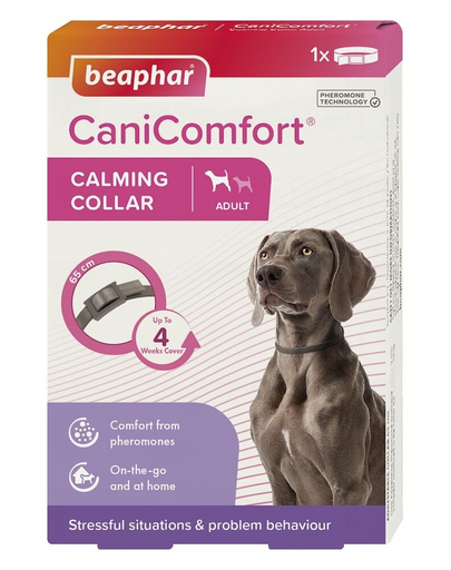 BEAPHAR CaniComfort Calming Collar Dog 65 cm feromon tartalmú nyakörv kutyáknak