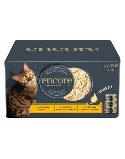 ENCORE Cat Multipack csirke húslevesben macskáknak 32x70g