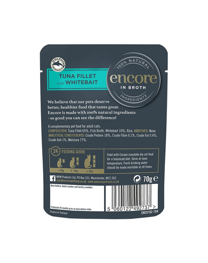 ENCORE Cat Albacore tonhal húslevesben macskáknak 16x70g