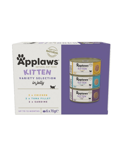 APPLAWS Cat Tin Multipack 6 x 70 g Kitten Selection