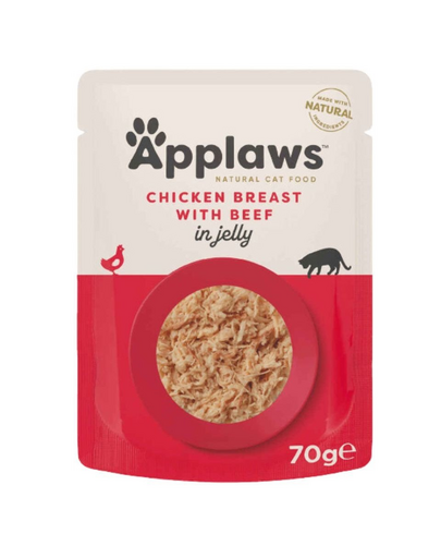 APPLAWS Cat Csirke és marhahús zselében 70 g