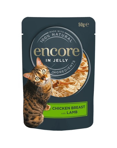 ENCORE Cat Multipak vegyes ízek csirkével zselében macskáknak 20x50g