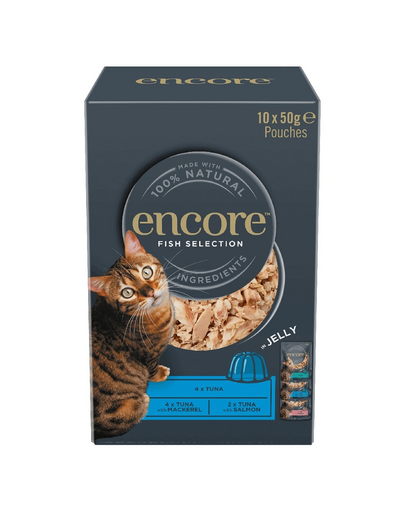 ENCORE Cat Multipak mix hal ízek zselében macskáknak 20x50g