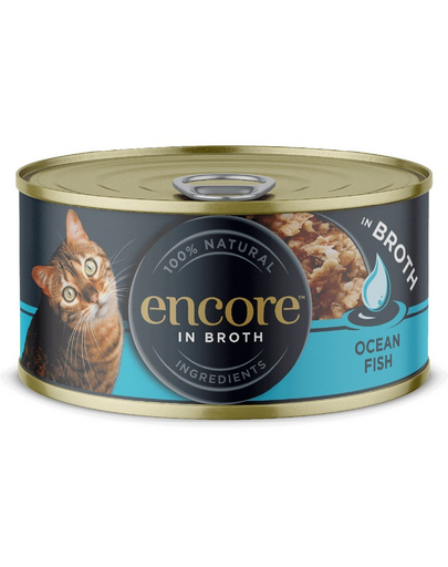 ENCORE Cat óceáni halak húslevesben macskáknak 16x70g