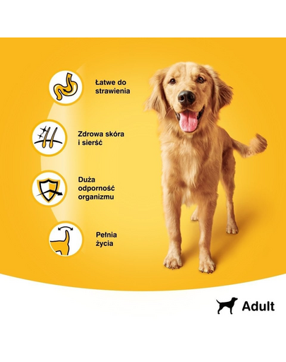 PEDIGREE Adult 400g nedves kutyaeledel csirkével és sárgarépával zselében