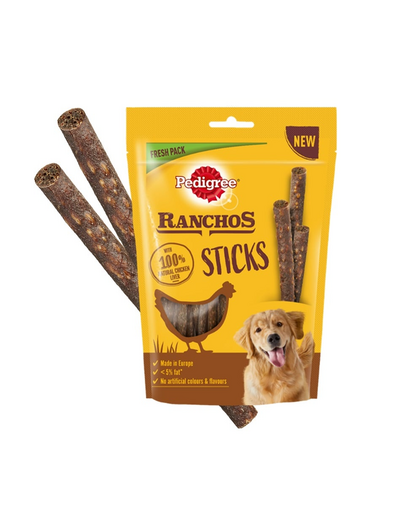 PEDIGREE Ranchos Sticks 60 g csirkemáj kutyakaják