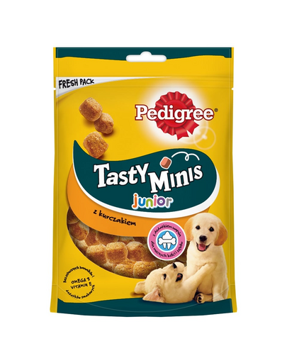 PEDIGREE Tasty Minis Junior 125 g kölyök csirke csemege