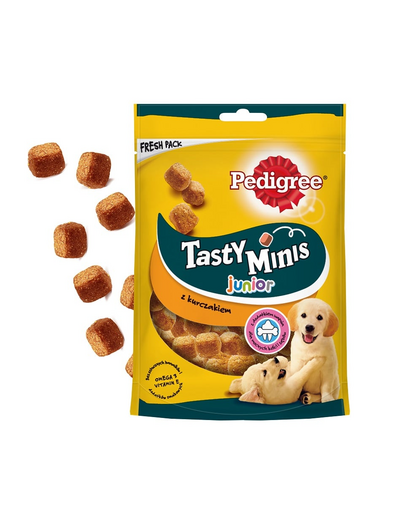 PEDIGREE Tasty Minis Junior 125 g kölyök csirke csemege