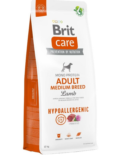 BRIT Care Hypoallergenic Adult Medium Breed szárazeledel bárányhússal 12 kg