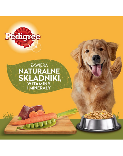 PEDIGREE Adult 400g nedves kutyaeledel csirkével és sárgarépával zselében