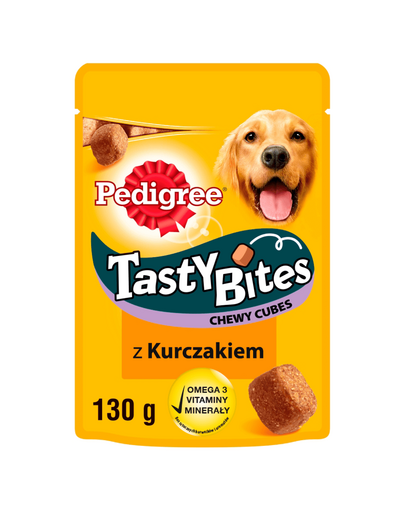 PEDIGREE Tasty Bites Chewy Cubes kutyakaját csirkével 130 g