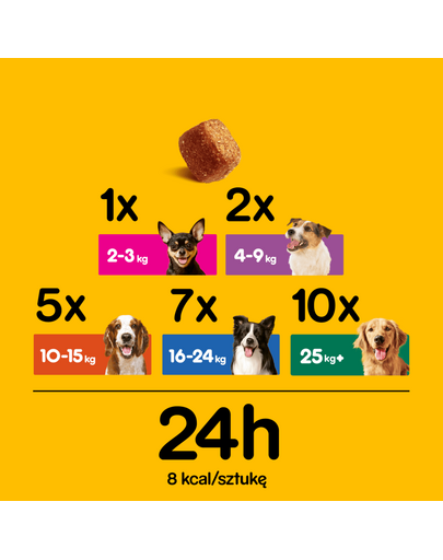 PEDIGREE Tasty Bites Chewy Cubes kutyakaját csirkével 130 g