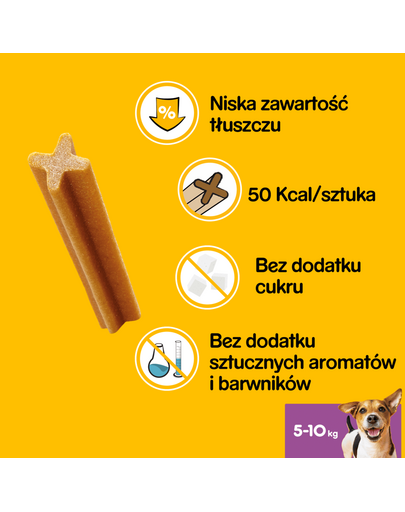 PEDIGREE DentaStix (kis fajták) fogászati csemegék kutyáknak 28 db. - 4x110 g