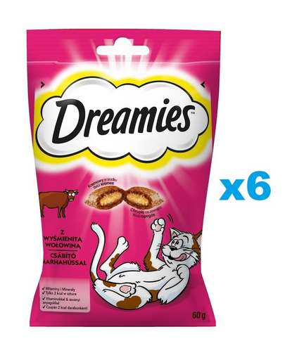 DREAMIES 6x60 g macska csemege finom marhahússal
