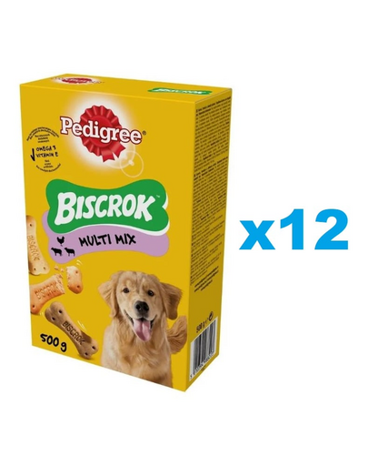PEDIGREE Multi Mix Biscrok Jutalomfalat kutyáknak 12x500 g