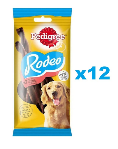 PEDIGREE Rodeo 12x122 g marhahúsos jutalomfalat kutyáknak