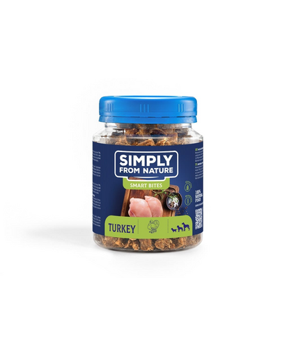 SIMPLY FROM NATURE Smart Bites Pulyka edzők kutyáknak 130 g