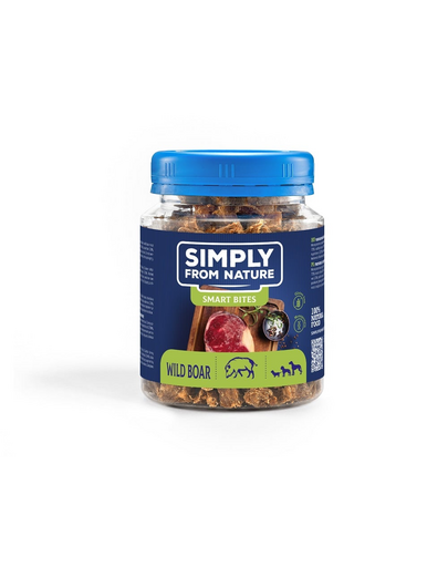 SIMPLY FROM NATURE Smart Bites Vaddisznó edzők kutyáknak 130 g