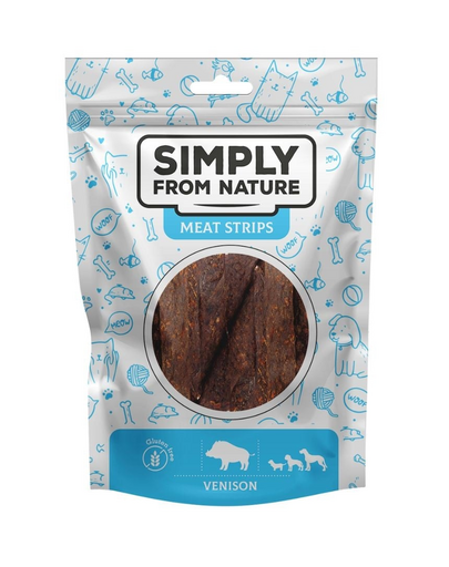 SIMPLY FROM NATURE Meat Strips Vadhús csíkok kutyáknak 80 g