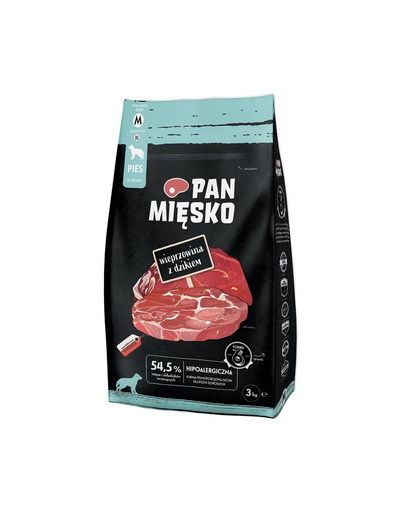 PAN MIĘSKO Sertéshús vaddisznóval közepes méretű fajták esetében 9 kg