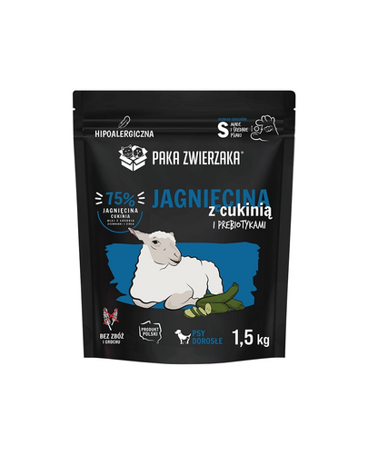 PAKA ZWIERZAKA Seventh Heaven Szárazeledel bárányhús cukkinivel S 1,5kg