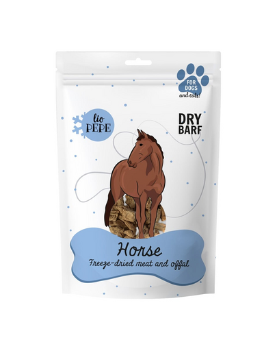 PAKA ZWIERZAKA PEPE Freeze-dried liofilizált hús lovemáj XL 180g